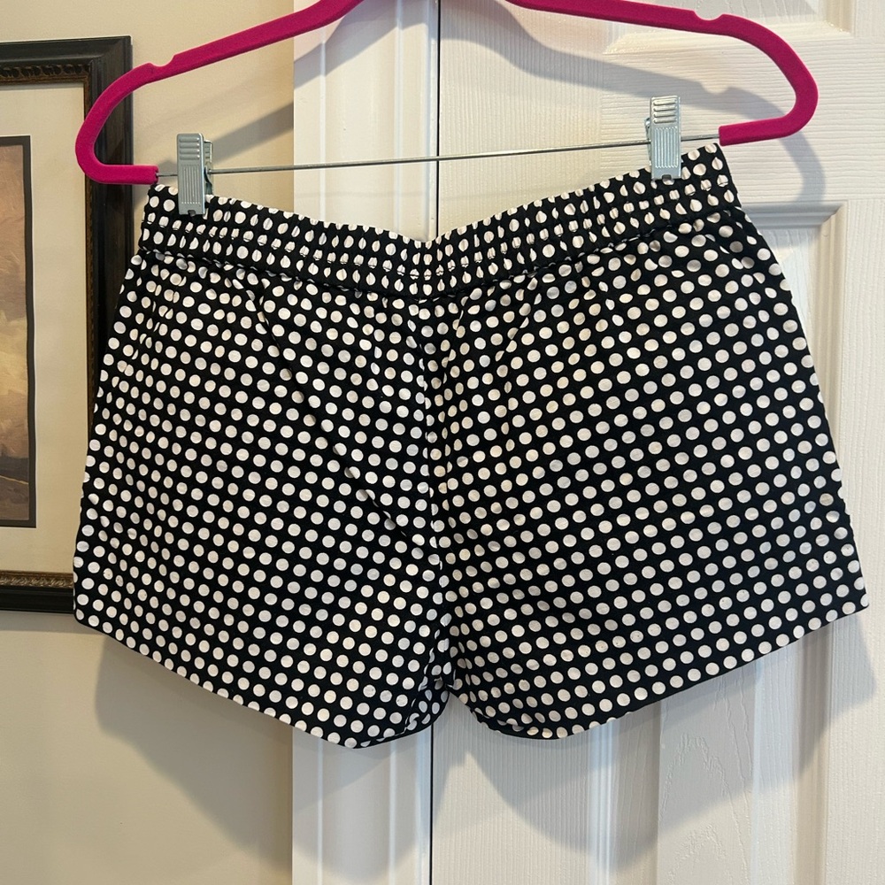 J.Crew Polka Dot Classic Pull On Shorts - Picture 2 of 5